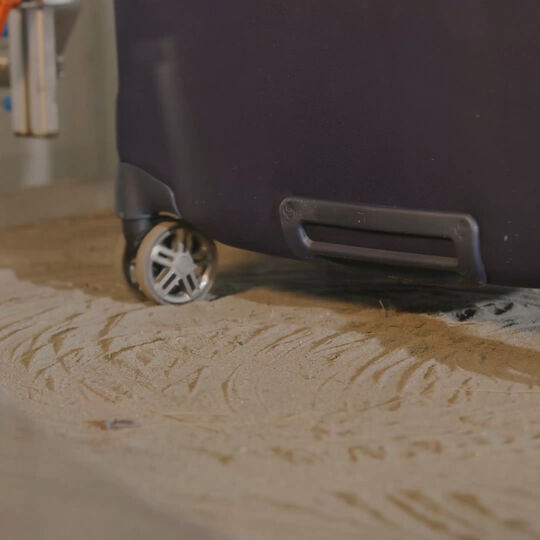 Zkouška pískováním