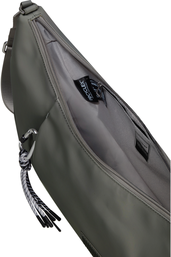 Samsonite Wander Last Hobo Bag  Gunmetal Green Samsonite Wander Last Hobo Bag  Gunmetal Green