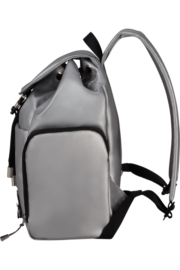 Samsonite Wander Last Backpack 3PKT 1 Buckle  Metalick&aacute; stř&iacute;brn&aacute;