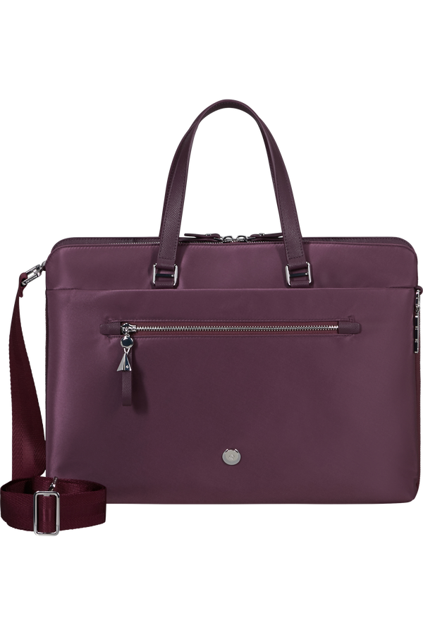 Samsonite Karissa Evo Slim Bailhandle 15.6'  Vínová červená