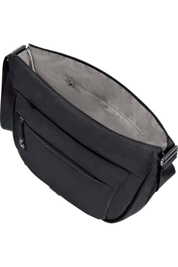 Samsonite Move 5.0 Hobo Bag Round Expandable M  Čern&aacute;