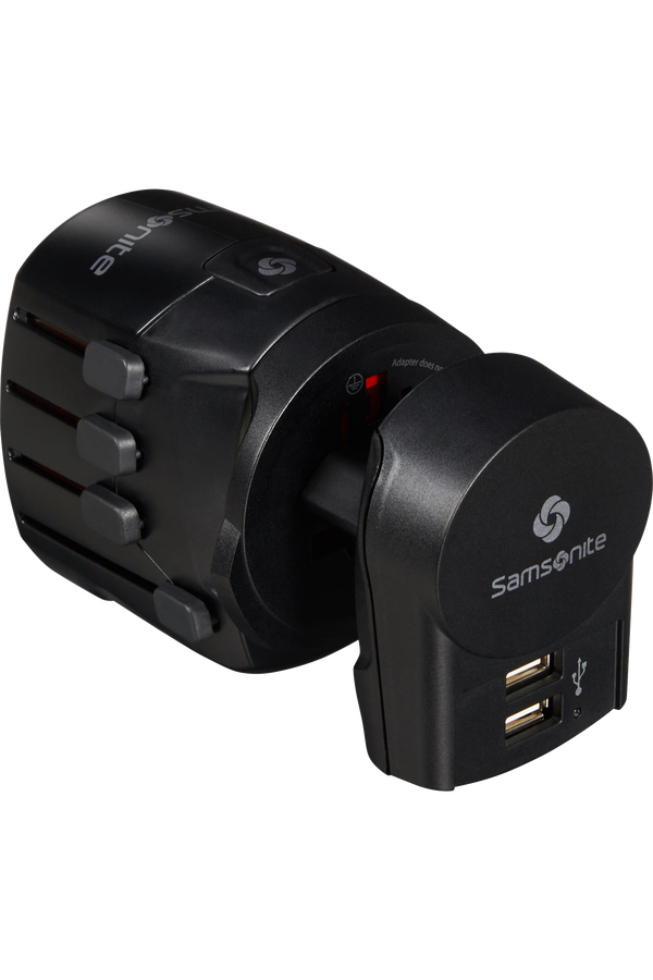 Samsonite Travel Accessories World Adaptor Pro 3-P+USB Čern&aacute;