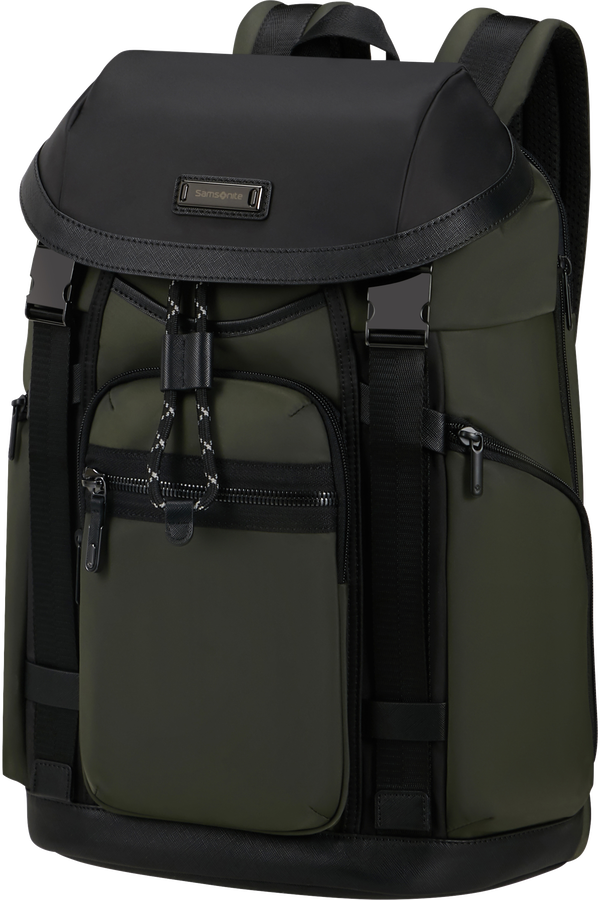 Samsonite Relyon Backpack M 15.6'' with flap  Zelená