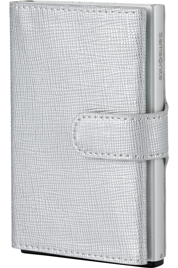 Samsonite Alu Fit 202 - Slide-up Wallet  Stříbrná