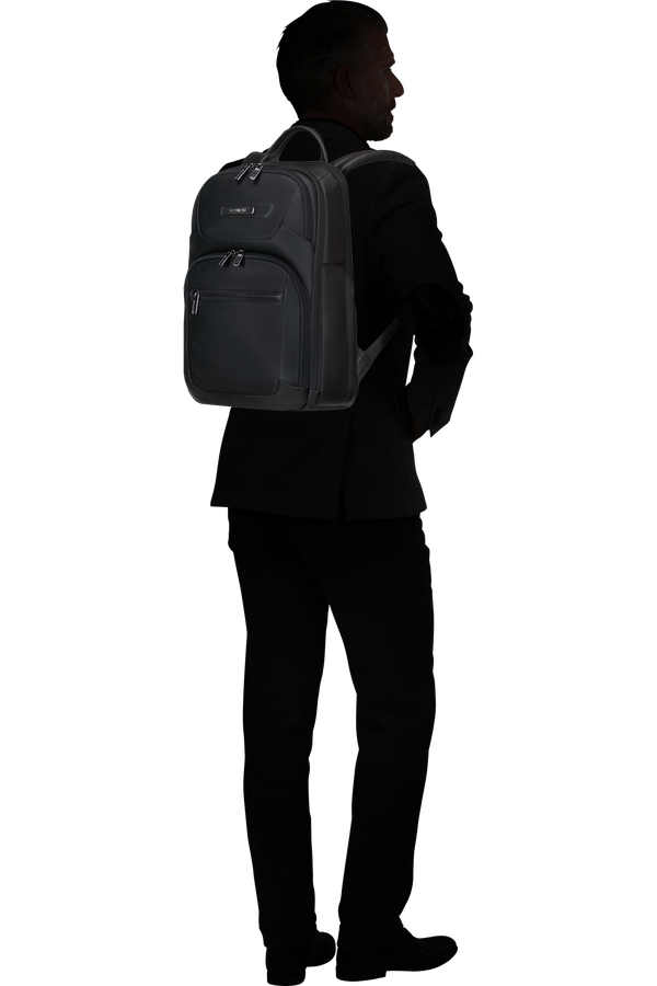 Samsonite Pro-Dlx 6 Leather Backpack 14.1'  Černá Samsonite Pro-Dlx 6 Leather Backpack 14.1'  Černá