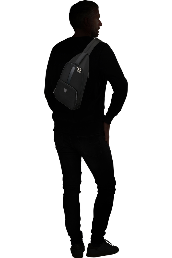 Samsonite Sacksquare Sling Bag M  Černá Samsonite Sacksquare Sling Bag M  Černá