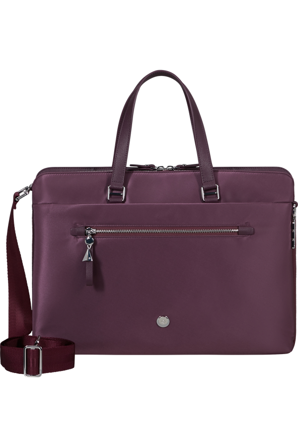 Samsonite Karissa Evo Slim Bailhandle 15.6'  Vínová červená