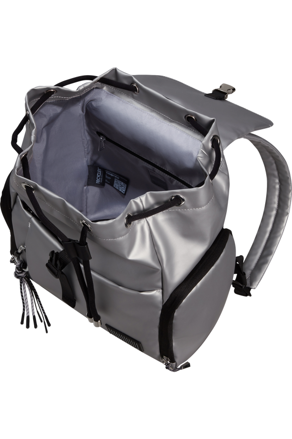 Samsonite Wander Last Backpack 3PKT 1 Buckle  Metalická stříbrná