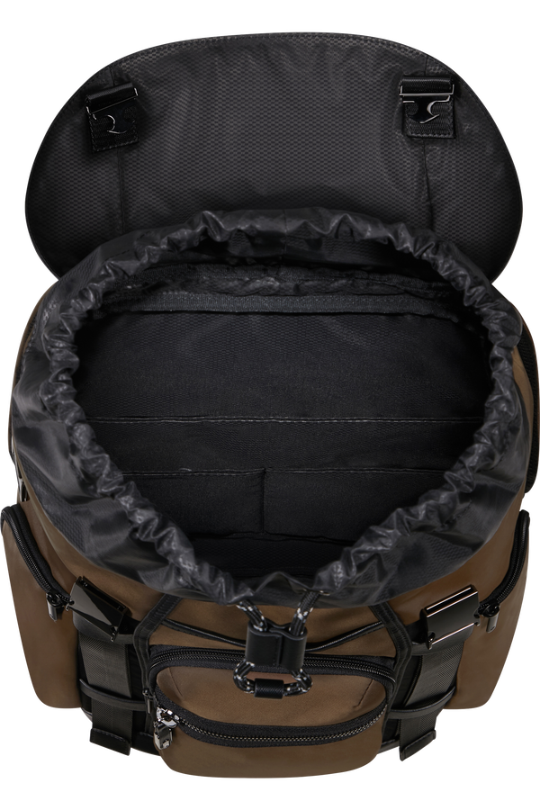 Samsonite Relyon Backpack M 15.6'' with flap  Hněd&aacute;