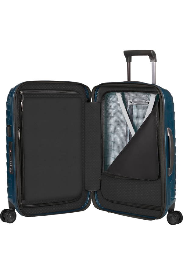 Samsonite Proxis Spinner Expandable 55cm  Petrolejov&aacute; modr&aacute;