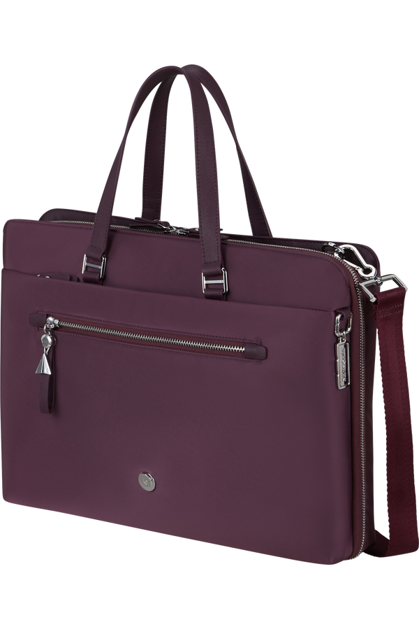 Samsonite Karissa Evo Slim Bailhandle 15.6'  Vínová červená