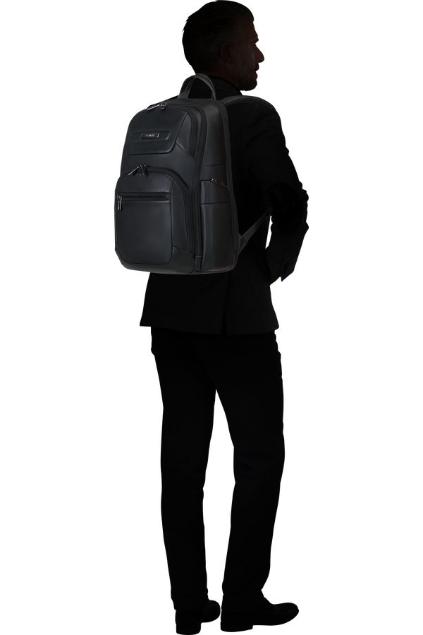 Samsonite Pro-Dlx 6 Leather Backpack 15.6'  Černá Samsonite Pro-Dlx 6 Leather Backpack 15.6'  Černá