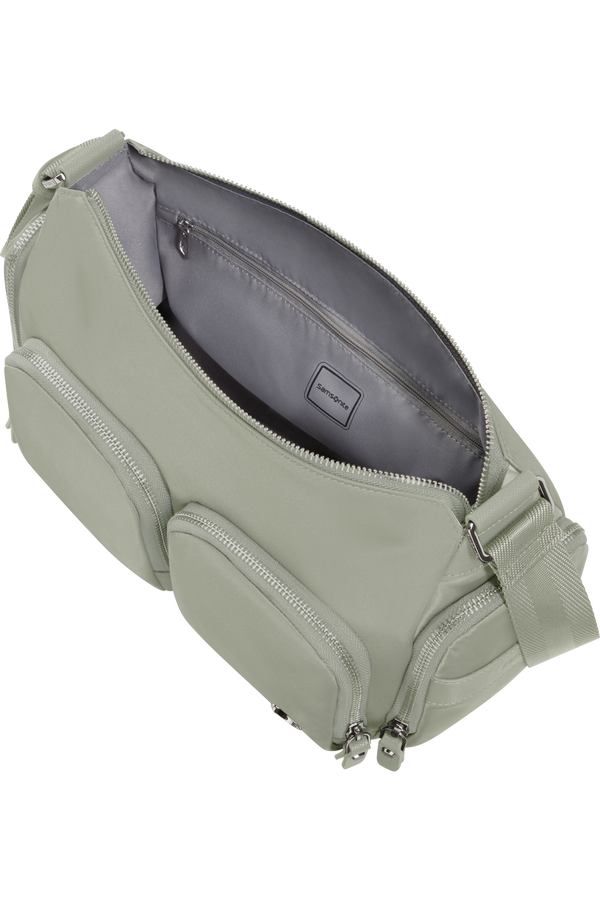 Samsonite Karissa Evo Shoulder Bag Multi Pkt  Šedo-zelená Samsonite Karissa Evo Shoulder Bag Multi Pkt  Šedo-zelená