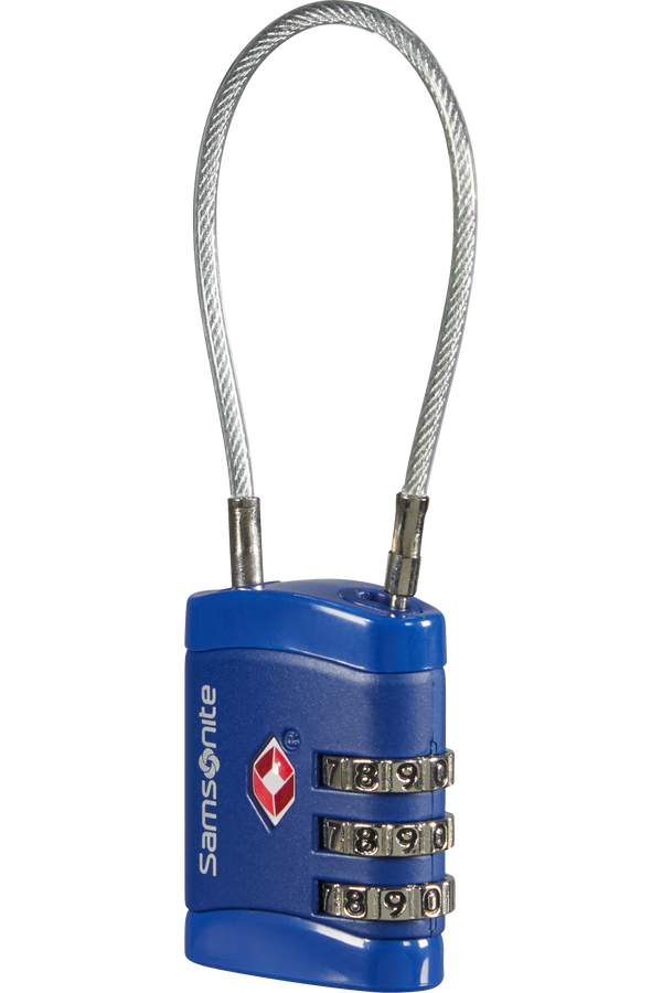 Samsonite Global Ta Cablelock 3 dial TSA Půlnoční modrá