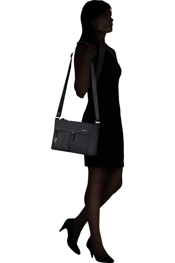 Samsonite Move 5.0 Horiz. Shoulder Bag + Flap  Černá Samsonite Move 5.0 Horiz. Shoulder Bag + Flap  Černá