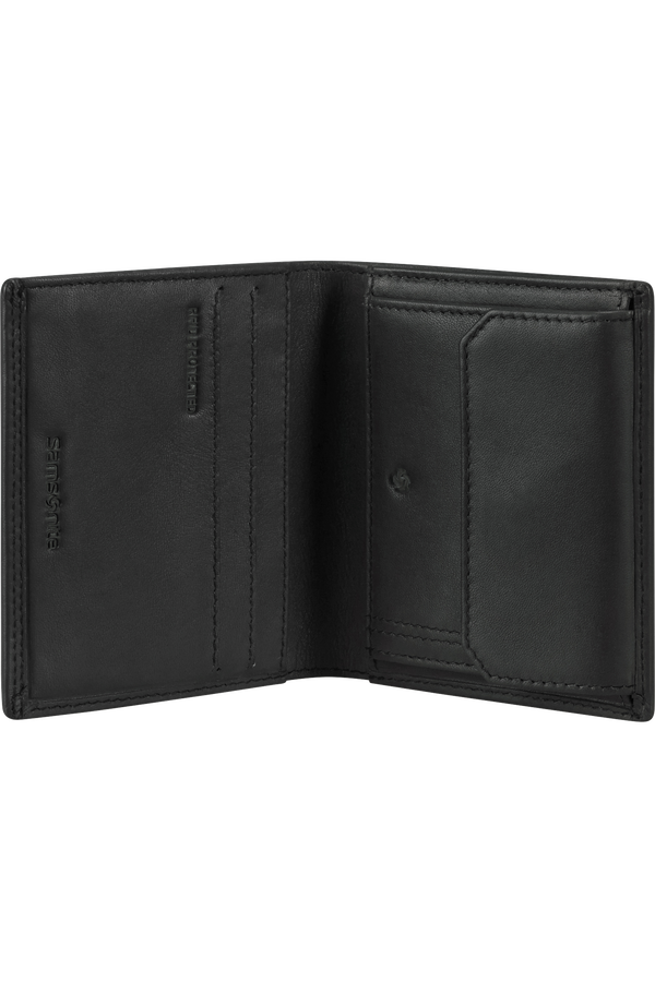 Samsonite Attack 2 Slg 124 - WAL S 3/2CC+COIN+C  Černá