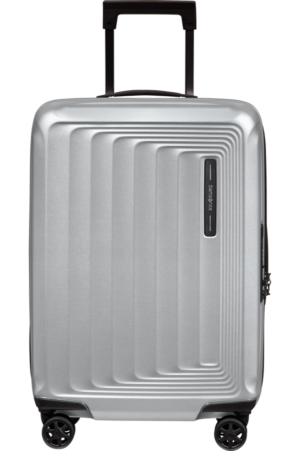 Samsonite Nuon Spinner Expandable 55cm  Matná stříbrná