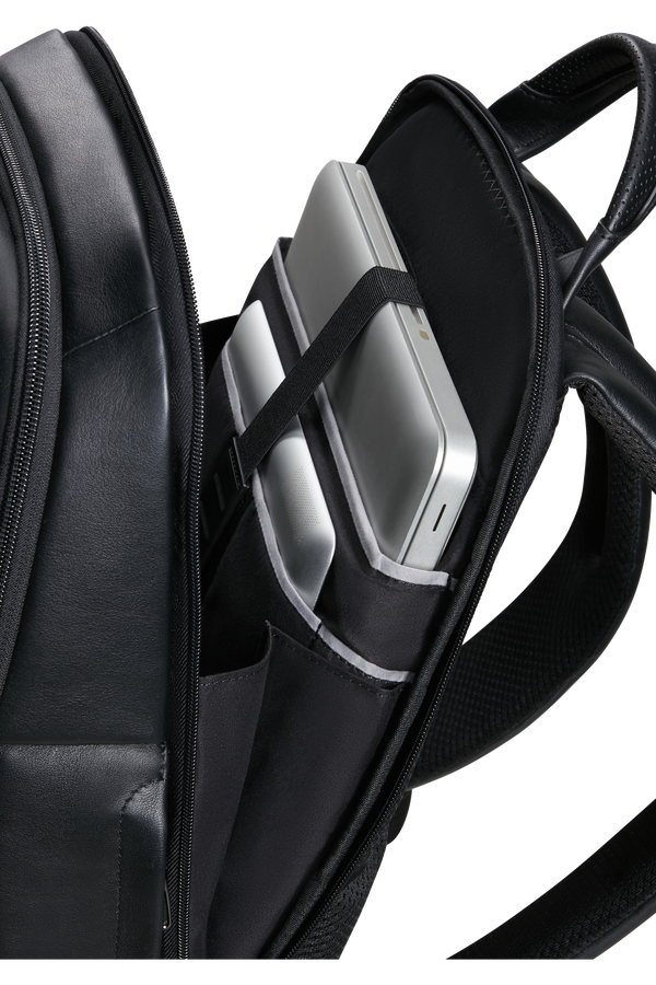 Samsonite Pro-Dlx 6 Leather Backpack 14.1'  Černá Samsonite Pro-Dlx 6 Leather Backpack 14.1'  Černá