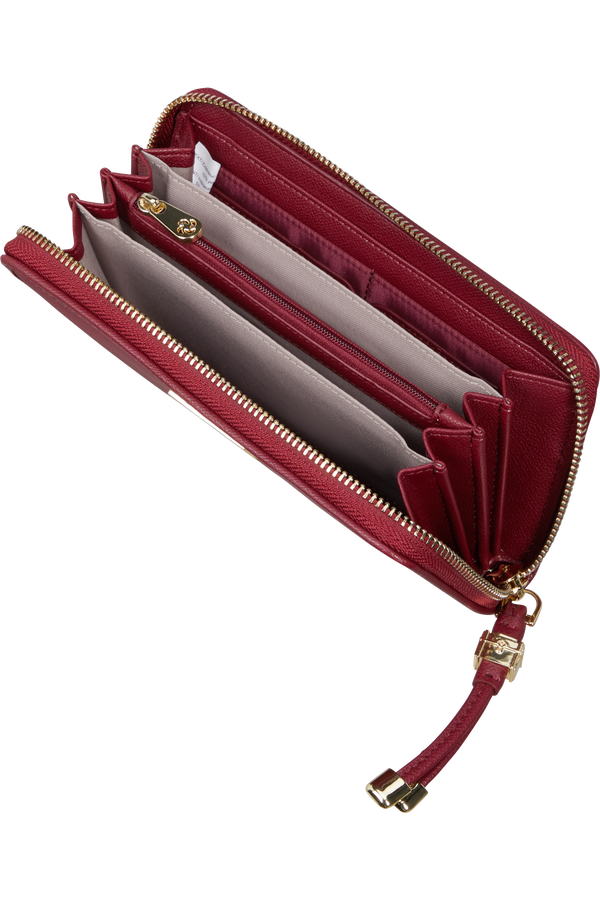 Samsonite Karissa Slg Wallet ZIP Around L  Dark Bordeaux Samsonite Karissa Slg Wallet ZIP Around L  Dark Bordeaux