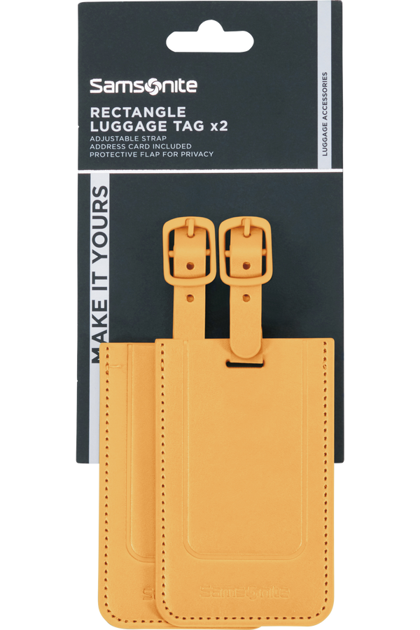 Samsonite Ta Revolution Rectangle Luggage Tag x2  Žlutá