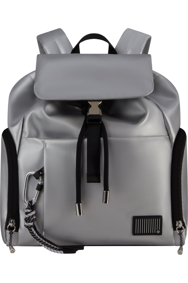 Samsonite Wander Last Backpack 3PKT 1 Buckle  Metalick&aacute; stř&iacute;brn&aacute;