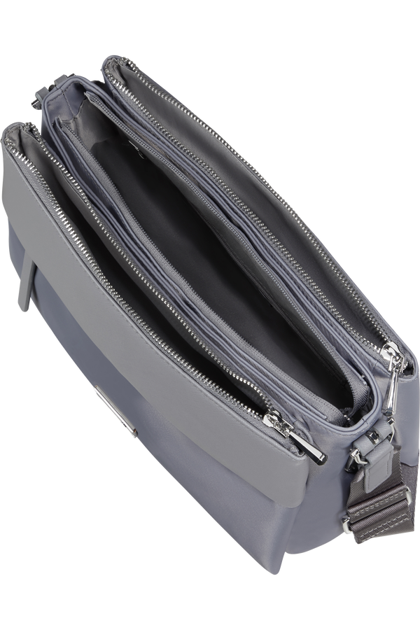 Samsonite Zalia 3.0 H.Shoulder Bag 3 Comp  Stř&iacute;brn&aacute; &scaron;ed&aacute;