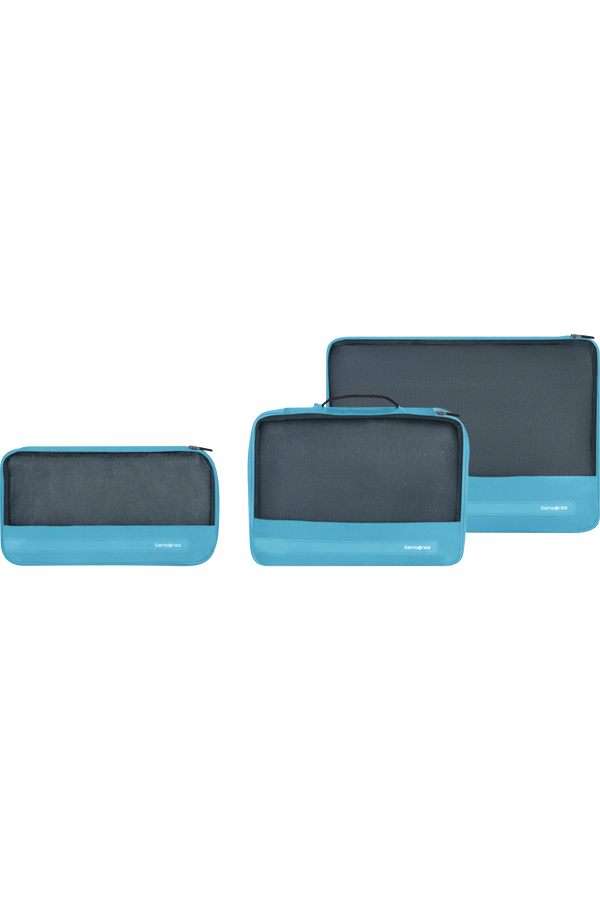 Samsonite Ta Revolution Set of 3 Packing Cubes  Syt&aacute; modr&aacute;
