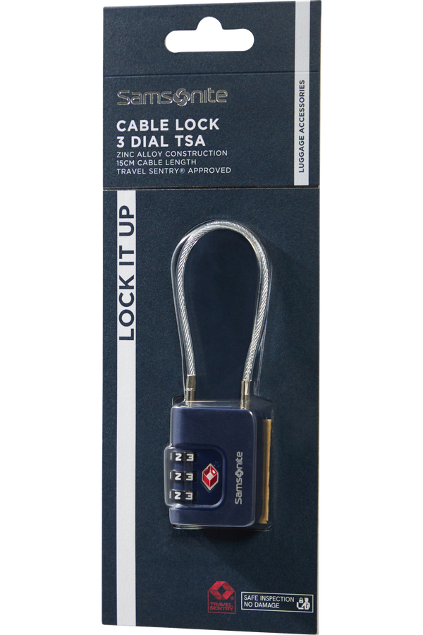 Samsonite Ta Revolution Cablelock 3 dial TSA  Půlnočn&iacute; modr&aacute;