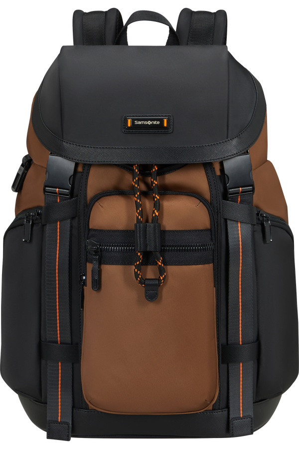 Samsonite Relyon Backpack M 15.6'' with flap  Toffee/Apricot