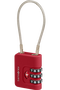 Samsonite Ta Revolution Cablelock 3 dial TSA  Červená