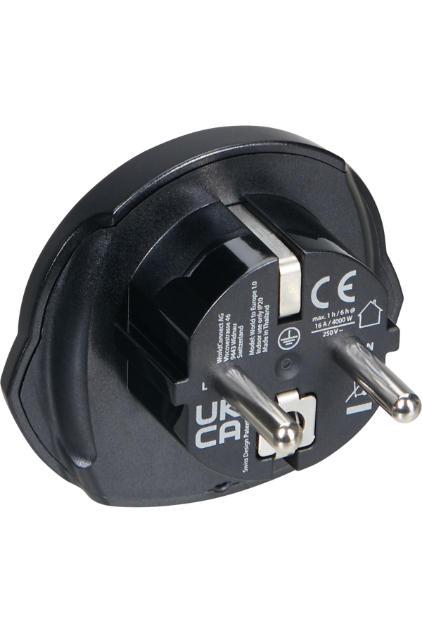 Samsonite Travel Accessories World to Europe Adaptor Černá Samsonite Travel Accessories World to Europe Adaptor Černá