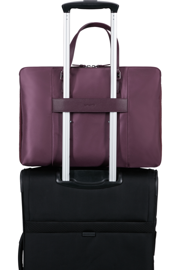 Samsonite Karissa Evo Slim Bailhandle 15.6'  Vínová červená
