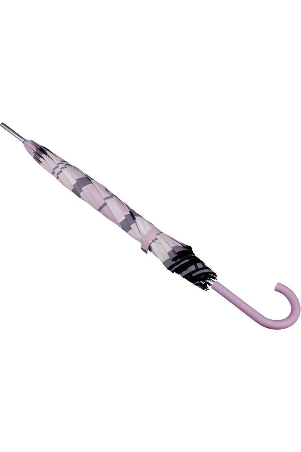 Samsonite Alu Drop S Sticky Lady Auto Open  Lavender Check