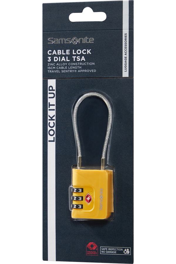 Samsonite Ta Revolution Cablelock 3 dial TSA  Žlut&aacute;
