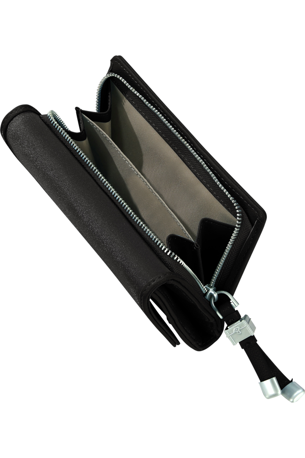 Samsonite Karissa Slg Wallet 12CC+ZIP EXT M  Černá