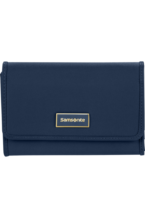 Samsonite Karissa Slg Wallet 12CC+ZIP EXT M  Tmavá námořní modrá