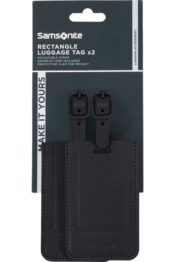 Samsonite Ta Revolution Rectangle Luggage Tag x2  Černá