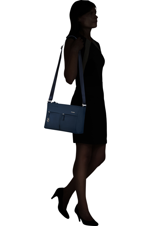 Samsonite Move 5.0 Horiz. Shoulder Bag + Flap  Tmavě modrá