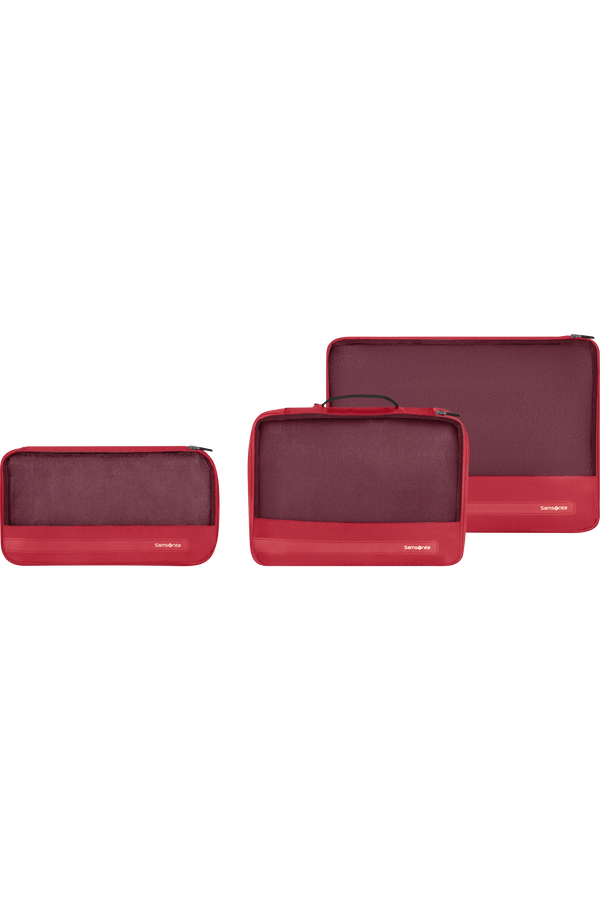 Samsonite Ta Revolution Set of 3 Packing Cubes  Červen&aacute;