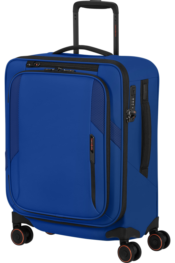 Samsonite Glazed Spinner Expandable 55cm  Elektrick&aacute; modr&aacute;