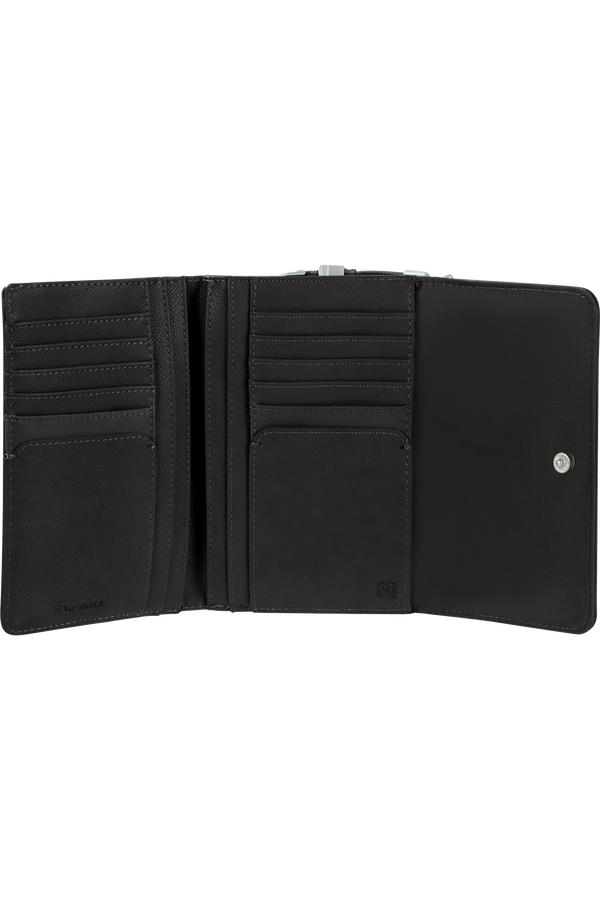 Samsonite Karissa Slg Wallet 12CC+ZIP EXT M  Černá