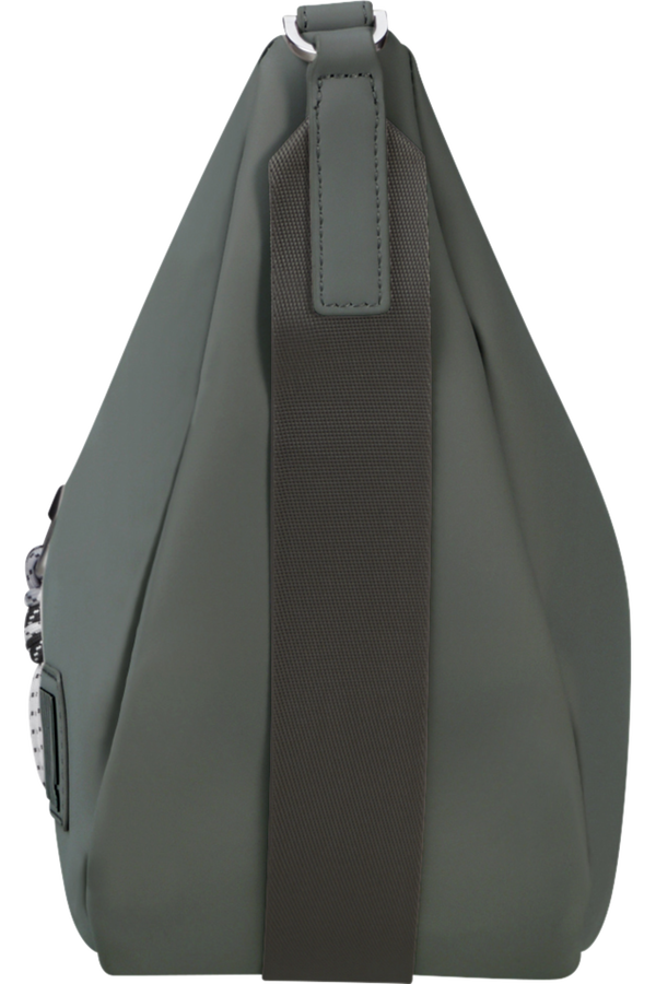 Samsonite Wander Last Hobo Bag  Gunmetal Green Samsonite Wander Last Hobo Bag  Gunmetal Green
