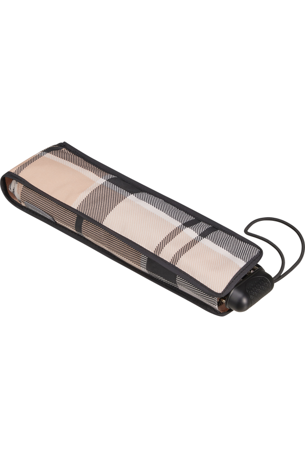 Samsonite Alu Drop S 3 Sect. Manual Flat  Beige Check Samsonite Alu Drop S 3 Sect. Manual Flat  Beige Check