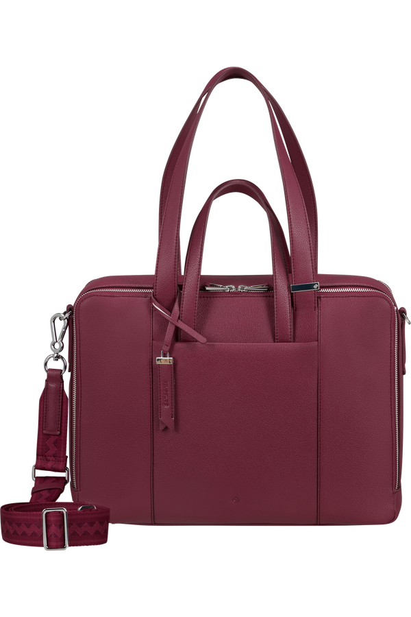 Samsonite Brightbeyond Bailhandle 15.6' 2 Comp  Garnet Red
