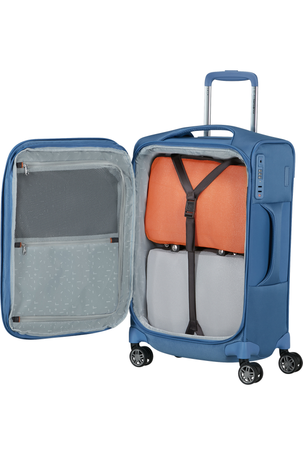 Samsonite Re-Lite Spinner Expandable Lenght 35cm 55cm  Capri Blue Samsonite Re-Lite Spinner Expandable Lenght 35cm 55cm  Capri Blue