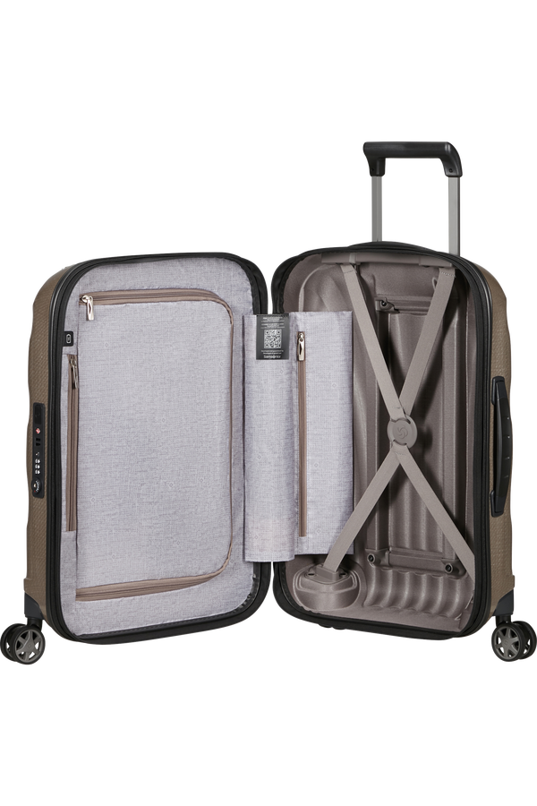 Samsonite C-Lite Spinner Expandable 55cm  Slonovinov&aacute; zlat&aacute;