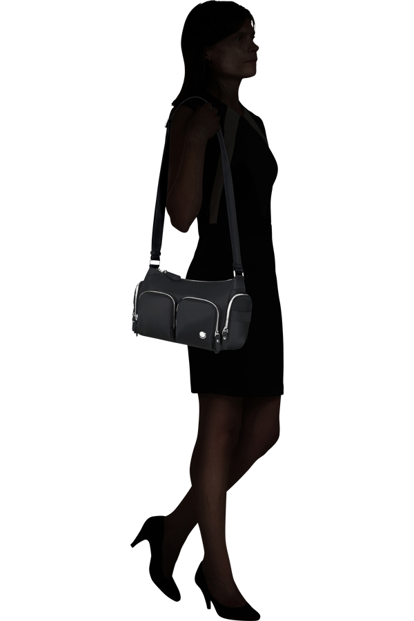 Samsonite Karissa Evo Shoulder Bag Multi Pkt  Černá