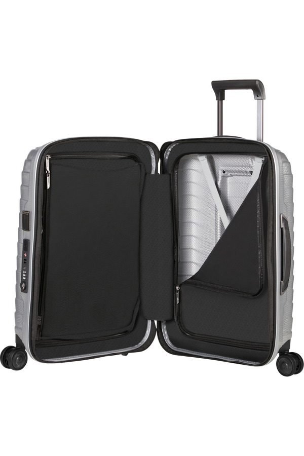 Samsonite Proxis Spinner Expandable 55cm  Stř&iacute;brn&aacute;