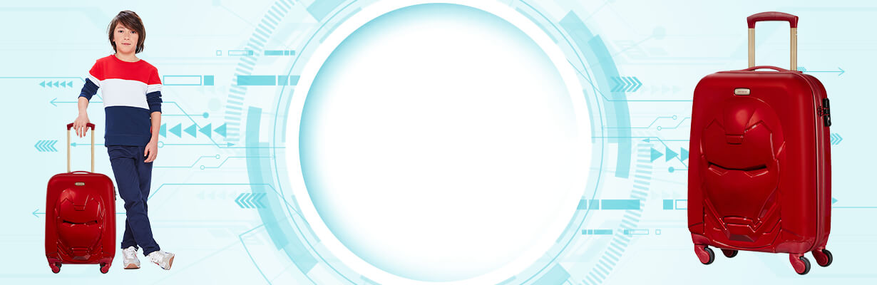 Marvel - Iron Man Luggage - Suitcase - S kufrem Iron Man 3D se zlatými detaily